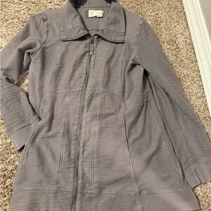 Saturday Sunday Grey Zip Up Sz M